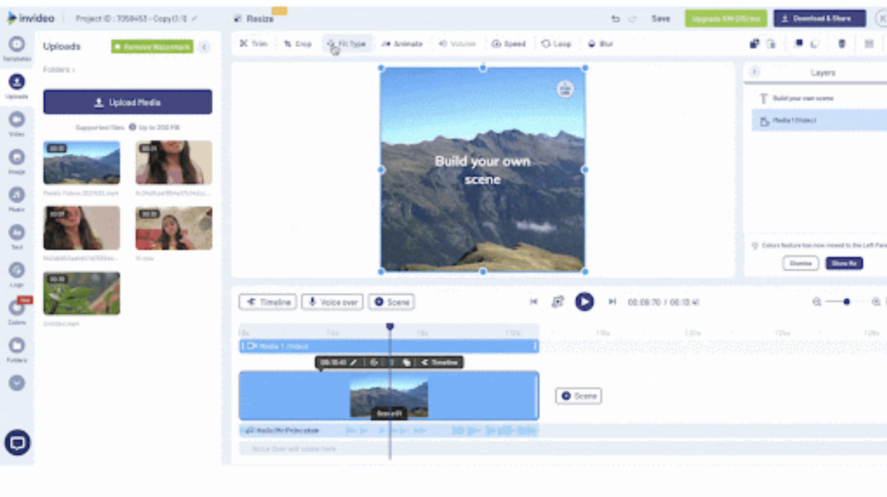5. InVideo — Converts scripts or ideas into simple videos
